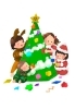 簡単にできるツリー作り「クリスマスイベント」