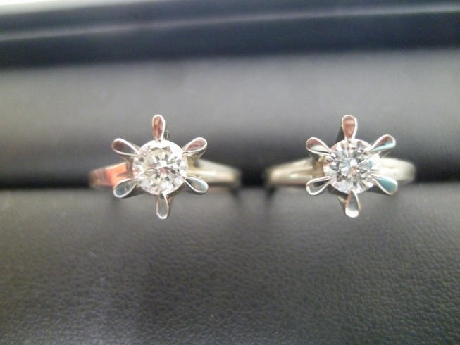 ダイヤモンドリングを2点お売り頂きました「買取専門 金のクマ 沼津店 ダイヤの指輪を2点お売り頂きました♪」