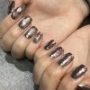 ミラーネイル/マグネットネイル/シルバー「【個性派ネイル】福山 ネイルサロン ティーエヌ」
