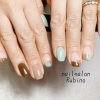 チョコミントカラーネイル【札幌市南区川沿 ネイルサロン nail salon  Rubino】