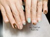 「チョコミントカラーネイル【札幌市南区川沿 ネイルサロン nail salon  Rubino】」