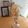 りんごとASOMILKアイスのぷりんパフェ「りんごとASOMILKアイスのぷりんパフェ」