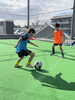 1対1の練習の様子です「西葛西で学生が教えるCULB-TSRサッカースクール!　トレーニングを実施しました! 無料体験会参加者募集中です！!」
