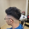 スパイラルパーマ×フェードカット