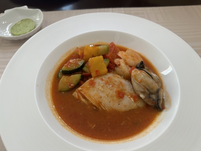 マルセイユ風　ブイヤベース　¥1485「あったかスープのブイヤベース《福島市黒岩/オムライスとカルボナーラが美味しい洋食屋さん》」