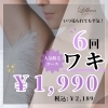 脱毛はじめるなら、まずはワキ脱毛！