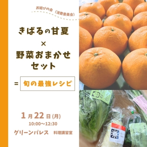 イベント「きばるの甘夏×野菜おまかせセット=旬の最強レシピ」