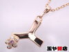 「ポンテヴェキオ 美品 サファイヤ0.01ct ダイヤ0.02ct イニシャルY フラワー ペンダント ネックレス 750 K18PG　ピンクゴールド 販売中！ 玉や質店 千葉 市川市 本八幡」