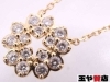 ポンテヴェキオ 美品 ダイヤ 0.12ct フラワー ネックレス 750 K18YG  