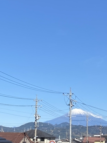 今日の富士山「やっと冬らしくなりました」