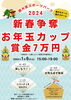 イベントチラシ「【正月イベント情報】賞金7万円！？　2024年1月6日　西大宮スポーツパーク『新春争奪お年玉カップ〜MIXソサイチ大会〜』参加者募集！」