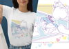 Tシャツにしたときのイメージも合わせて…「【制作物のご紹介】Tシャツ用イラスト」