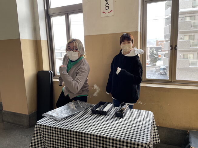 小樽市役所でのカレー販売の様子「小樽市役所カレー販売がんばりました‼︎」