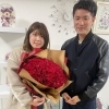 108本のプロポーズのバラをお預かりしました【宮崎/プロポーズの花束