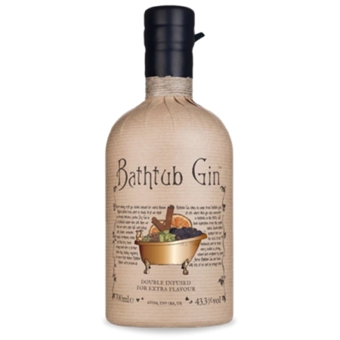 19世紀の密造時代に流通したバスタブ・ジン  　　「⭐限定　バスタブ・ジン  Ableforth's Bathtub Gin　19世紀の密造時代に流通した。ボタニカルを加えて再蒸留することなく、ボタニカルを浸漬させてつくるコンパウンド・ジンの一種で、元々、浴槽が使われたことに由来します。♬」