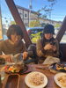 妻と娘と、どんさん亭です。「今日は、茨城-土浦→千葉-松戸・柏に移動して新規、探偵の下見です。『平成7年、創業。調査の青葉グループ　茨城-つくば・土浦、群馬-前橋・高崎、埼玉-熊谷、千葉-松戸・柏 で探偵31年の信頼と実績の若葉探偵社』」