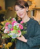 「春のブーケ花束♪岡山市南区若葉町、コルティーレ、小さな花屋さん、花束、アレンジ、祝い、観葉植物、ドライフラワー　」