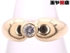 タサキ ダイヤ0.02ct ボルダーオパール リボン デザイン