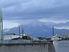 今朝の大山、ほとんど雪がない「来週から本来の寒さになりそうです😢」