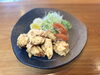 　(サラダ、だし巻き玉子、ご飯、味噌汁)付き「1/25の日替わり定食『フグの唐揚げ』《二本松で美味しい和食ランチと言えばめぐみ家》」