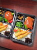 🎉🎉🎉今日のハンバーグとエビフライ弁当🎉「🎉🎉🎉今日のハンバーグとエビフライ弁当です。🎉🎉」