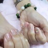 「ブレスレットとネイルが素敵」