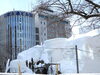 ❶４丁目ＳＴＶ広場の大雪像（撮影：2月2日、編集部「2024雪まつり。準備状況、観てある記（大通会場編）」