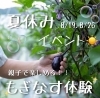 夏休みイベント「もぎナス体験　お漬物　湖南市」