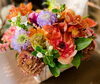 「フラワーアレンジメント💐岡山市南区若葉町、コルティーレ、小さな花屋さん、花束、アレンジ、祝い、観葉植物、ドライフラワー　」