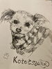看板犬の似顔絵「肖像画」
