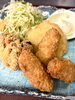 牡蠣とお野菜のフライ定食！数量限定です😊「おすすめです！」