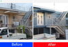 戸建住宅の屋根・外壁防水塗装を行いました「【施工事例】ブルーグレー色の塗装でオシャレな仕上がり♪　広い戸建住宅の屋上・外壁塗装防水工事 【神戸市西区 リフォーム　便利屋】」