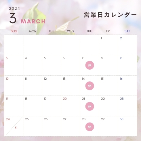 「3月営業日ご案内【名古屋ですっぽん料理を単品で食べるならNoppus】」
