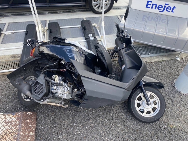「他店で断られた事故車両バイクを無料回収@京都市山科区」