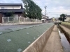 完成です「お仕事紹介：道路のり面／防草シート張り　島根県　出雲市」