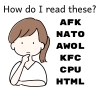 What are these?「Teacher'sコーナー181号 Reading Acronyms 【千葉のならいごと　英会話スクール】」