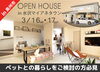 3/16.17　水沢マイアネタウンで完成見学会開催「愛猫と暮らす家見学会のご案内【水沢マイアネタウン会場】」