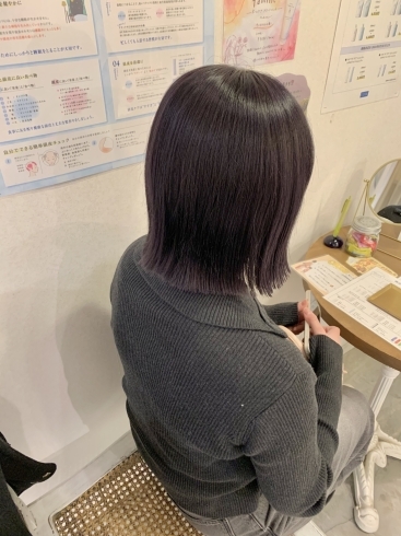 伊丹 美容室 dot.hair イルミナカラー「ラベンダーグレージュ 💜 伊丹 美容室」