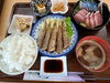 メヒカリの唐揚げ＋刺身盛り合わせ定食2000円「メヒカリの唐揚げ＋刺身盛り合わせ定食2000円」