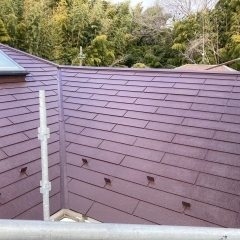 住宅の屋根の塗装をしました！