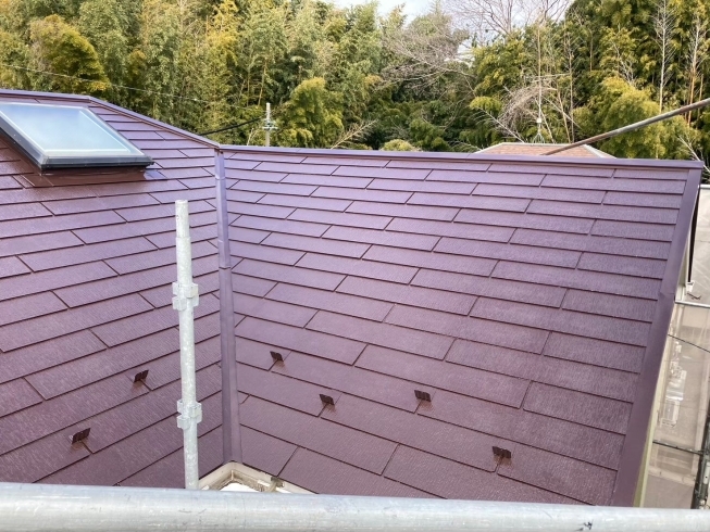 施工後「住宅の屋根の塗装をしました！」