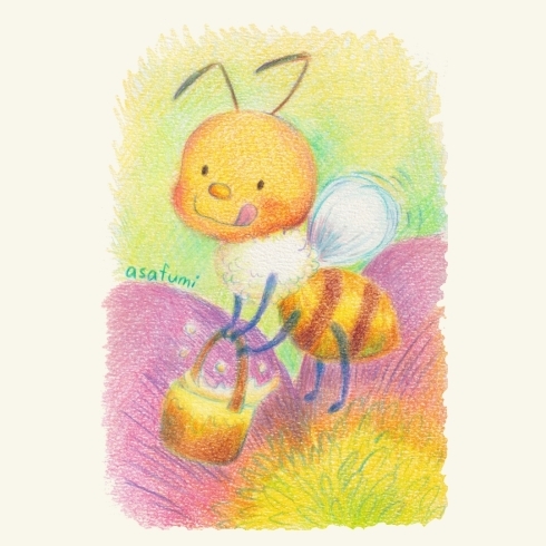 ハチミツいっぱいとれたよ「ミツバチの絵本コンクール入選しました！◆府中市ママイラストレーターあさふみ◆」