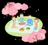 楽しいお花見「楽しいお花見シーズンですね！　ポカポカ陽気に心が弾みます。　でもお花見のあとについても、ちょっと考えておきませんか？　【松山市の室内型トランクルーム、収納プラス樽味店。屋外コンテナ・レンタルボックス・貸し倉庫をお探しの方にもオススメ！】」