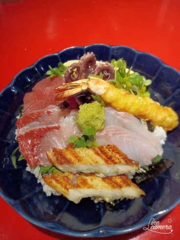 海鮮丼　1200円「海鮮丼始まります」