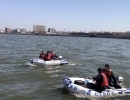 水害救援ボート訓練