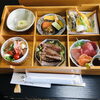 1番人気の箱御膳懐石弁当(月)「ご法事・精進落としのお料理のご予約承っております。〜船橋・馬込霊園すぐ近くの完全予約制の肉割烹・しゃぶしゃぶやスッポン料理も楽しめます～」