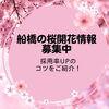 「船橋の桜開花情報　引き続き募集中です！」