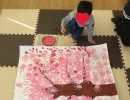 手形の桜制作🌸