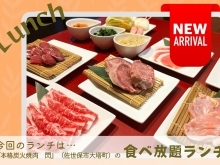 🍽️ランチ情報更新✨　美しいお肉を焼肉で❕　『食べ放題ランチ』🐄🐖🐔