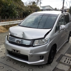 【車買取・横浜市磯子区洋光台・事故車買取・廃車買取・平成24年　ホンダ　フリード　ハイブリッド　過走行　21万KM｜車買取・廃車買取なら神奈川廃車買取センターへ・磯子区・金沢区・神奈川県